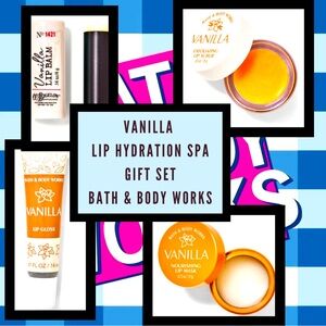 NEW: Vanilla Lip Hydration Care Set Bath & Body Works